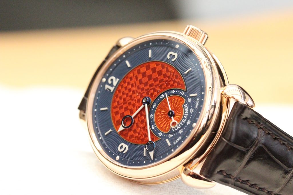 Introduced at Baselworld and sold already. Voutilainen Vingt 8 unique piece.