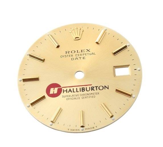 halliburton dial rolex